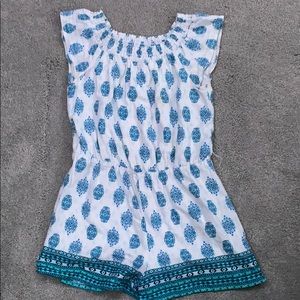 blue and white romper!